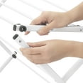thumbnail image 6 of Whitmor Folding Metal Drying Rack for Lingerie, Sweater, Shirts, White, 6 of 10