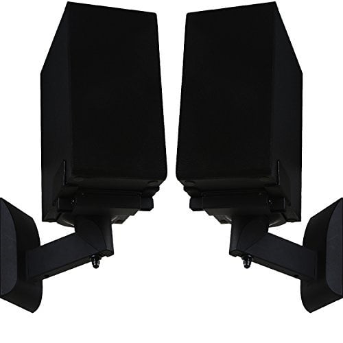 wali dual side clamping bookshelf speaker wall mounting bracket for