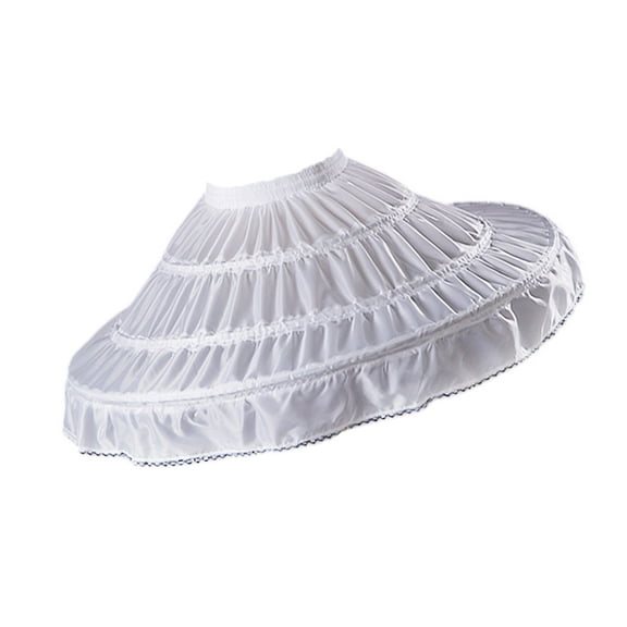 Foldable Wedding Skirt Support With Triple Hoop Petticoat Victorian Crinoline Formal Gown Dress