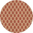 thumbnail image 1 of Ahgly Tapis Rond Lavable en Machine Intérieur Transitionnel Jaune Orange, 8 Pieds Rond, 1 of 7