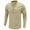 Beige, variant on HAiming Men Long Sleeve Shirts Vintage Button V-Neck Pullover Tops Fall Casual Comfy Cotton Linen Blouse with Pocket