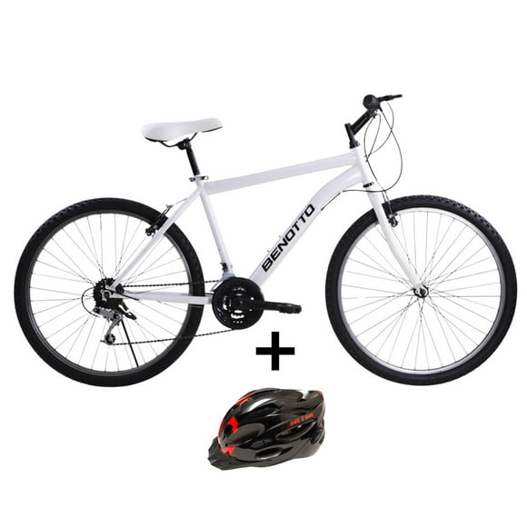 Combo Bicicleta Benotto PMO R26 H. 18V con Casco Talla M