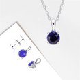 thumbnail image 5 of Everly Women's Created Sapphire Sterling Silver Jewelry Set, 5 of 5