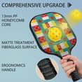 thumbnail image 4 of Pickleball Paddles Set,Pioneer Flower Floral Print Pattern Fiberglass Surface Pickleball Racket Set with 2 Indoor Outdoor Pickleball Balls and Pickleball Bag,Pickle-ball Equipment, 4 of 6