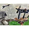 thumbnail image 2 of Dove, Arthur 24x19 Black Ornate Wood Framed with Double Matting Museum Art Print Titled - Landscape with Weather Vane, 2 of 4
