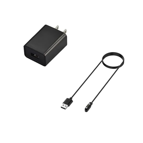 xixishop Smart Watch Charger, Magnetic USB Smartwatch Charging Cable 2 Pin Cord Charger for Smart Watch Nord (Black)
