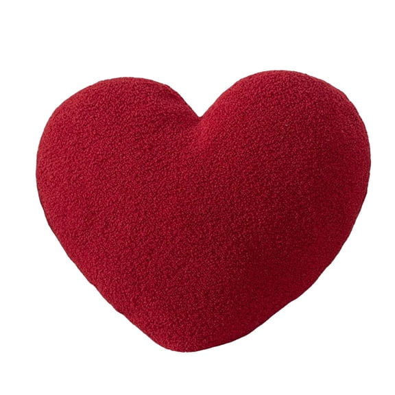 On Sale!Decorative Heart-Shaped Throw Pillow with Insert, Soft Plush Heart Cushion for Sofa, Bed, and Home Decor