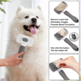 thumbnail image 4 of Dog Brush Cat Brush Grooming Comb, Self Cleaning Smooth Brush For Dogs And Cats With Smooth Handle, 4 of 5