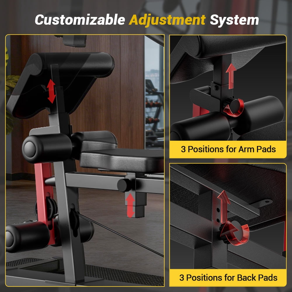 SONITU Home Gym Station with 160 lbs Weight Stack, Full Body Training Equipment, All-in-One Workout Station
