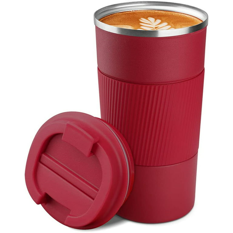 Thermal Mug Insulated Mug, Stainless Steel Travel Mug, 18 oz/510 ml Vacuum Leak-Proof Travel Mug with Lid, Car Mug, Double Walled Insulated for Coffee