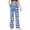 Blue 1, variant on BLVB Unisex Mens Womens Cute Heart Print Pj Pants Valentine's Day Holiday Lounge Pajamas Bottoms Elastic Waist Sleep Pajama Pants