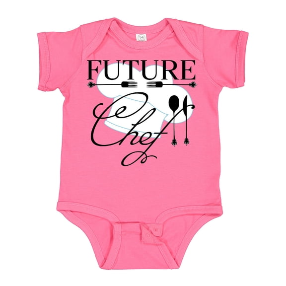 Inktastic Future Chef with Silverware and Hat Boys or Girls Baby Bodysuit