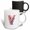 Multicolor, variant on 3drose, Exceptional Letter Y. Floral Monogram, Decorated with Rose Flowers, 11oz Mug