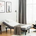 thumbnail image 2 of Costway Simple XL Lit Réglable avec 8" Mémoire Mousse Matelas Tête & Réglage du Pied, 2 of 10