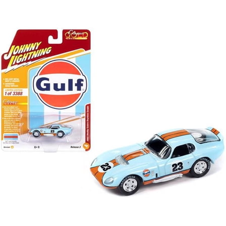 Johnny Lightning Jlcg032 Classic Gold Ver A 1965 Shelby Cobra Daytona Coupe Gulf
