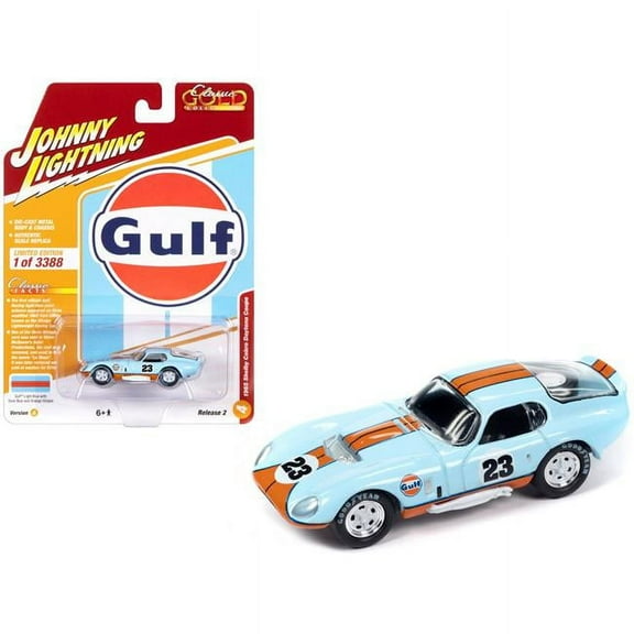 Johnny Lightning Jlcg032 Classic Gold Ver A 1965 Shelby Cobra Daytona Coupe Gulf