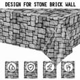 thumbnail image 2 of Plastic Tablecloth With Stone Simulation Patterns, 2 of 3
