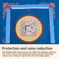 thumbnail image 6 of Jokapy Square Mahjong Mat, Anti Slip Noise Reduction Card Game Table Cover, 31" x 31", Blue, 6 of 10
