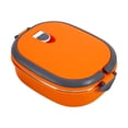 thumbnail image 3 of Lunch Box Container Thermal Lunch Box 1 Layer Insulation Box Stainless Steel Insulation Box Stainless Steel Insulated Food Storage Supper Dinner Lunch Box 1 Layer Orange, 3 of 8