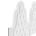thumbnail image 5 of Modway Alexandria Tufted Performance Velvet Twin Platform Bed - White, 5 of 10