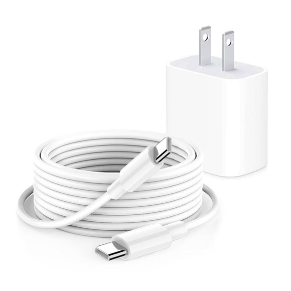 Cargador CYQAPC de 30 W USB-C de carga rápida con cable de 3 m para iPhone