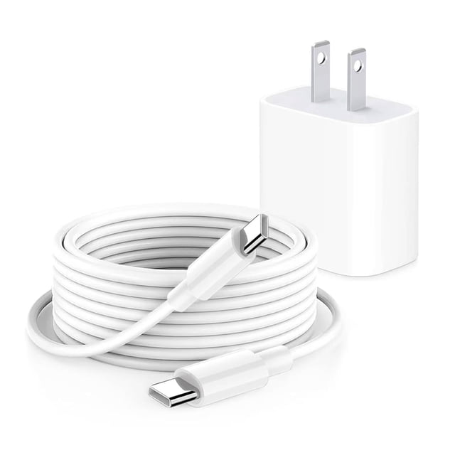Cargador CYQAPC de 30 W USB-C de carga rápida con cable de 3 m para iPhone