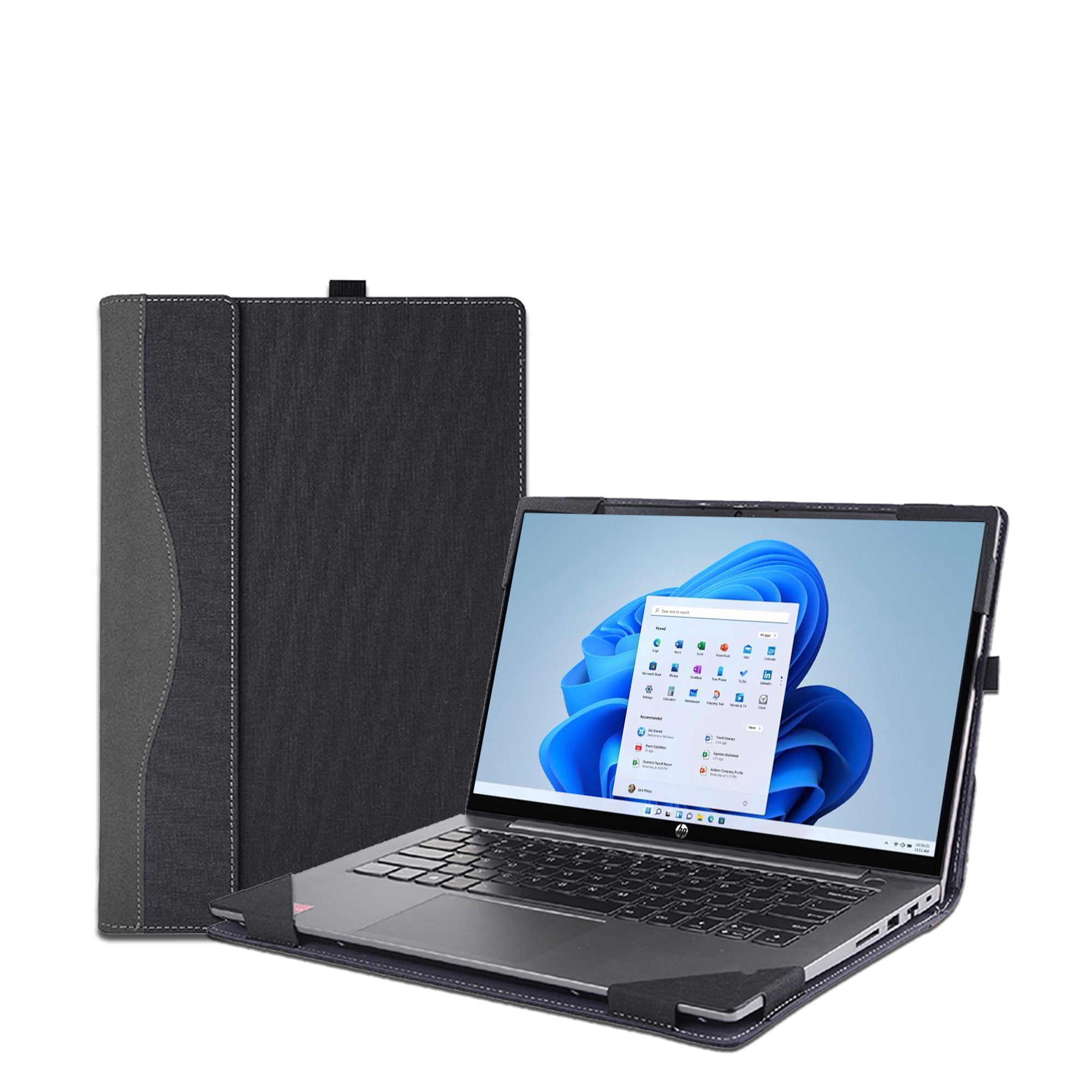 Stand Case For HP 255 G8/G9 15.6" Laptop – PU Leather With Cooling Bracket