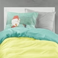 thumbnail image 2 of Black Tan Dachshund Snowman Christmas Fabric Standard Pillowcase, 2 of 2