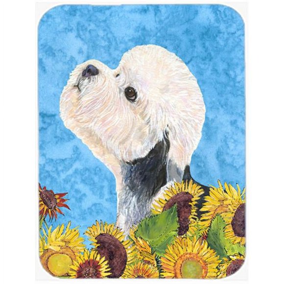 Carolines Treasures SS4136LCB Dandie Dinmont Terrier Glass Cutting Board - Large