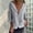 Black, variant on Women's Ruched Sleeve Lightweight Thin Blazer Solid Lapel Long Blouses Tops Basic Tees Loose Fits Office Work Business Tshirts for Women