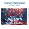 thumbnail image 3 of 250th Anniversary Beach Towels Patriotic America 1776-2026 Land of The Free Bath Towel Funny Design Yoga Towels 58x29in, 3 of 6