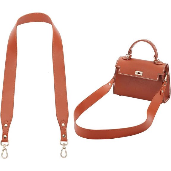 PU Leather Shoulder Bag Straps 38.18 Inch Purse Straps Replacement Handbags Replacement Accessories Brown