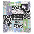 thumbnail image 6 of Cute Cow Print Blanket Warm Super Soft Micro Flannel Blanket for Bed Sofa Plane/Living Room Decor 50x60 Inch, 6 of 6