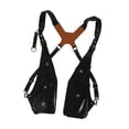 thumbnail image 4 of Bolso de hombro tipo axila, bolso de hombro doble para cosplay, compras, viajes Negro, 4 of 8