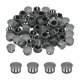 thumbnail image 1 of Uxcell 64Pcs 14mm Tapones de agujero redondos de nylon gris oscuro, 1 of 6
