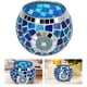 thumbnail image 5 of Portavelas De Té, Material De Vidrio Mosaico Lentejuelas Candelita Portavelas Estilo Europeo Tema Del Océano Azul Para La Decoración ANGGREK Otros, 5 of 8