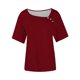 thumbnail image 2 of Usted Es Más Que una Camisa de Puntuación de Prueba, de Moda Casual Color Sólido Botón de Manga Corta Cuello en V para Mujeres, 2 of 4