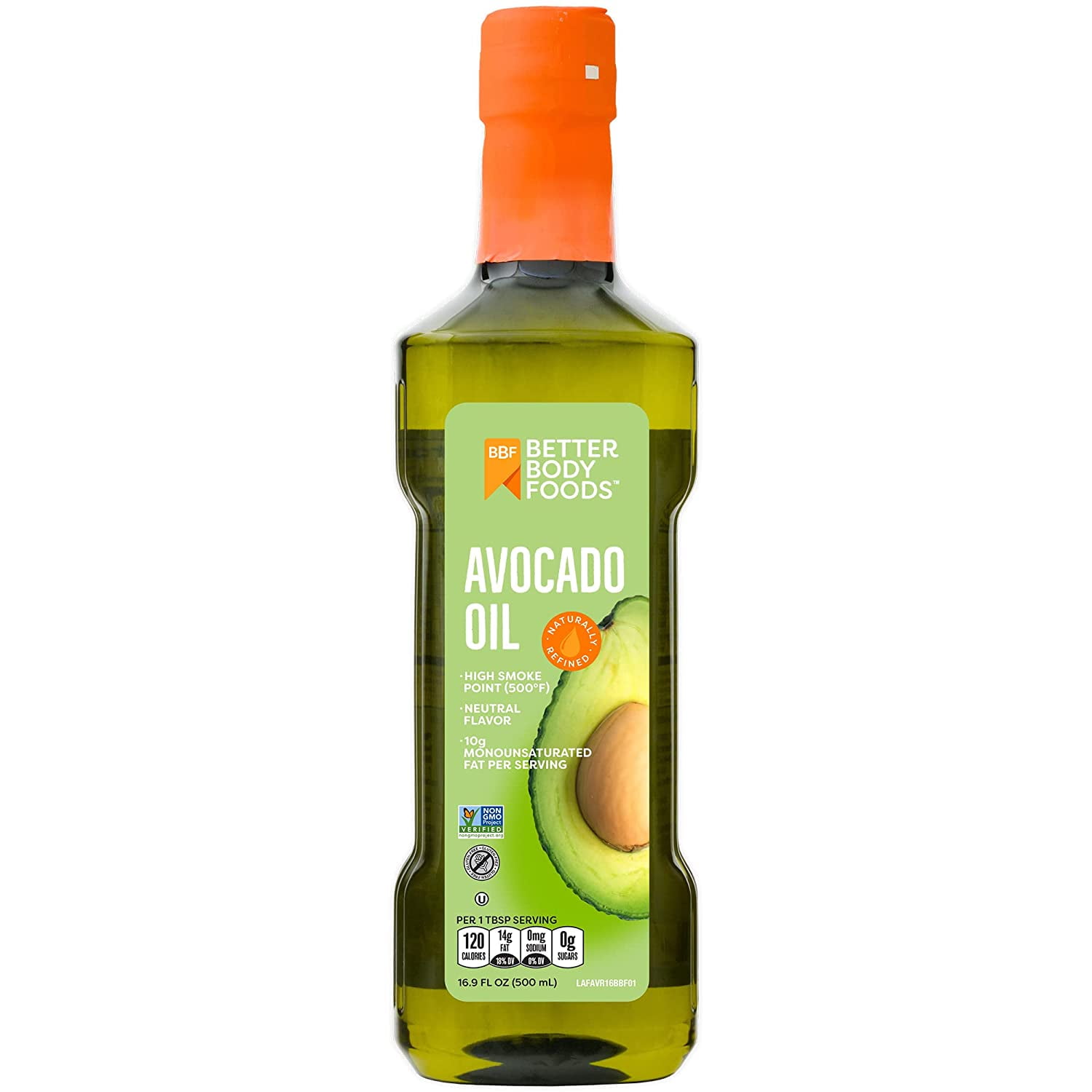 BetterBody Foods Refined Avocado Oil, NonGMO Cooking Oil, Kosher, Keto and Paleo Diet Friendly