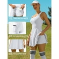 thumbnail image 5 of Charmo Womens Scallped Trim Tennise Dress Workout Athletic Golf Dresses with Shorts and Pockets, 5 of 7