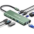 thumbnail image 1 of Adaptador multipuerto 8 en 1 USB C Hub Hiearcool con Ethernet 4K HDMI, 1 of 7