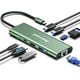 thumbnail image 1 of Adaptador multipuerto 8 en 1 USB C Hub Hiearcool con Ethernet 4K HDMI, 1 of 7