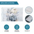 thumbnail image 6 of Navy Blue Pumpkins Fall Placemats Set of 4, Thanksgiving Coastal Nautical Pumpkin Washable Wipeable Table Mats for Dining Tables, Indoor Outdoor Kitchen Place Mats for Holiday Party Table Decor, 6 of 9