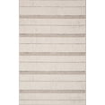 thumbnail image 1 of 8' x 10' Beige Sand Geometric Stripes Indoor/Outdoor Rug, 1 of 4