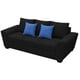 thumbnail image 3 of Sofa EL BAZAR STORE Islandia Lino Negro 3 plazas Modular Moderno Sala, 3 of 4