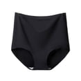 thumbnail image 3 of MAWCLOS Women Ice Silk Bottom Stretchy Sports Underwear Invisibles Comfy Summer Panties Briefs Black L, 3 of 3