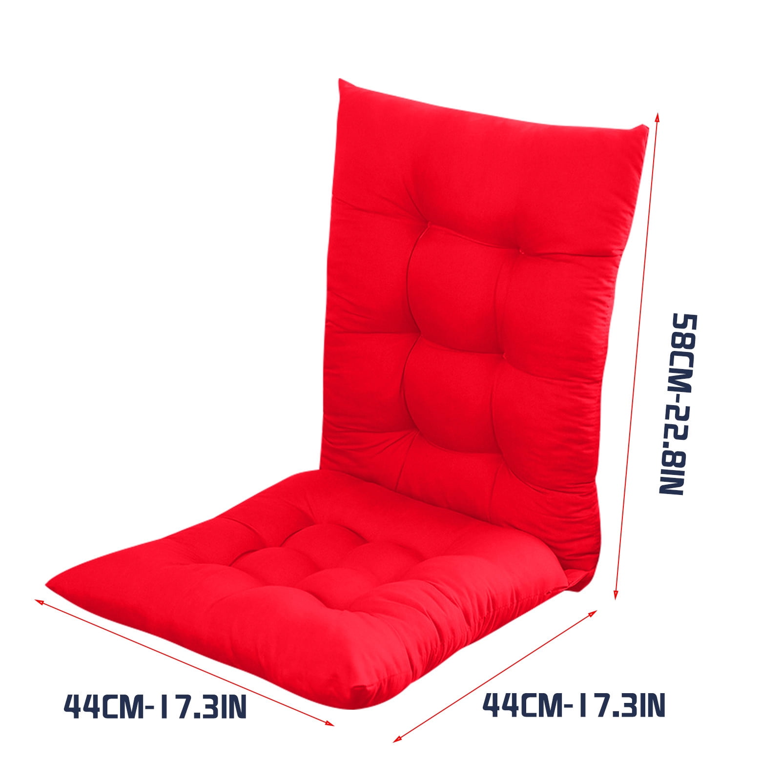 Oalirro Outdoor Rocking Chair Cushion Set - 17x23" Weatherproof Seat & Back Cushions, Thick Polyester Pad for Patio Furniture, Solarium, Indoor/Outdoor Use (Fade & Water Resistant)
