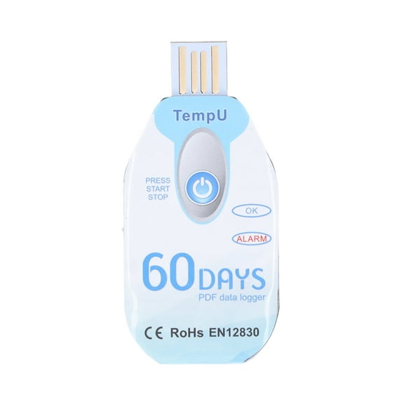 LeafyLuxe Temperature Data Logger,USB Temperature Data Logger,Food Temperature Recorder Portable Temperature Data Logger PDF Report USB Powered Data Logger