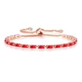 thumbnail image 1 of Bracelets de Tennis Réglables en Zircone Colorée pour Femmes Délicate Chaîne en Cristal sur Bijoux à la Main KBH035, 1 of 7