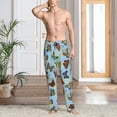 thumbnail image 2 of Pofeuu Multicolored Butterflies Print Men's Pajama Pants, Soft Lounge Pajama Pants with big pockets for Men Plaid Pj Bottoms-XX-Large, 2 of 6