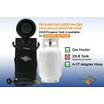 thumbnail image 6 of Flame King Gas Hauler Kit Insulated Carry Case for 10LB Propane Tank with 4ft Hose for Camping, 6 of 13